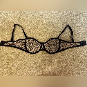 CUUP Leopard Print Balconette Bra 34D